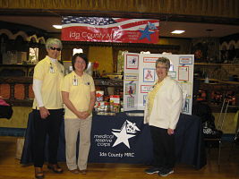 Judy Andresen, Patti Andrews, and Jane Snyder from the Ida County Medical Reserve Corps